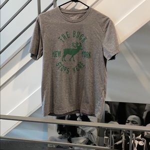 Grey J-Crew Graphic Tee